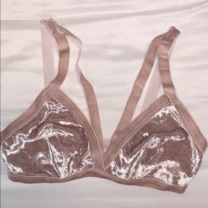 LF Pink Velvet Bralette